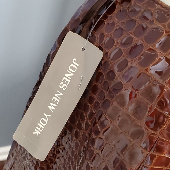 NWT VINTAGE JONES NY PATENT ALLIGATOR SKIRT, 8 - Picture 6 of 8